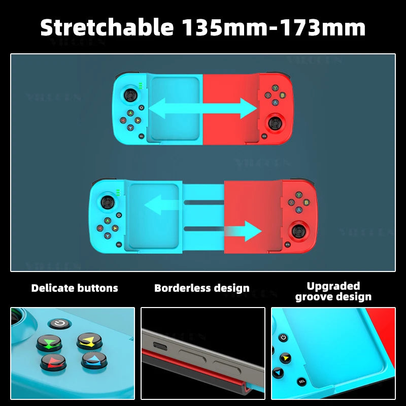 D3 Wireless Bluetooth-compatible Stretchable Gaming Controller For Mobile Phones Android IOS PC Gamepad Joystick Game Control