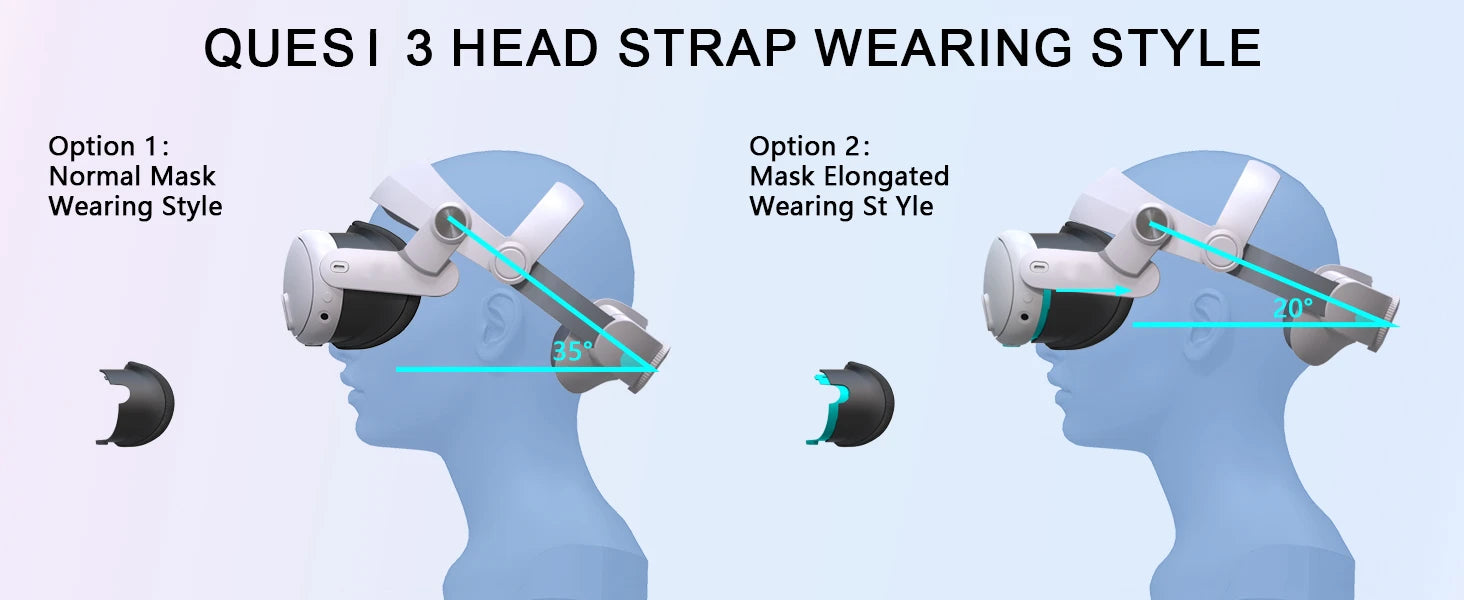 Improve Comfort Adjustable Head Strap for Meta Quest 3 Accessories Helmet