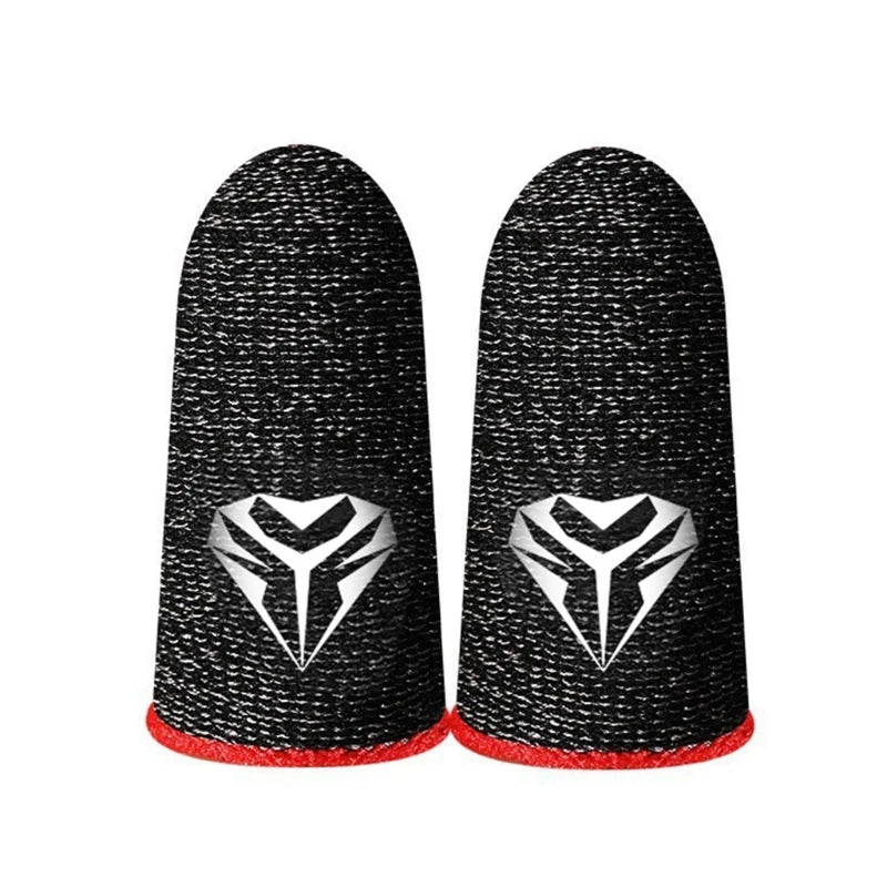 2 Pcs Mobile Game Fingertip Gloves Sweatproof Anti-slip