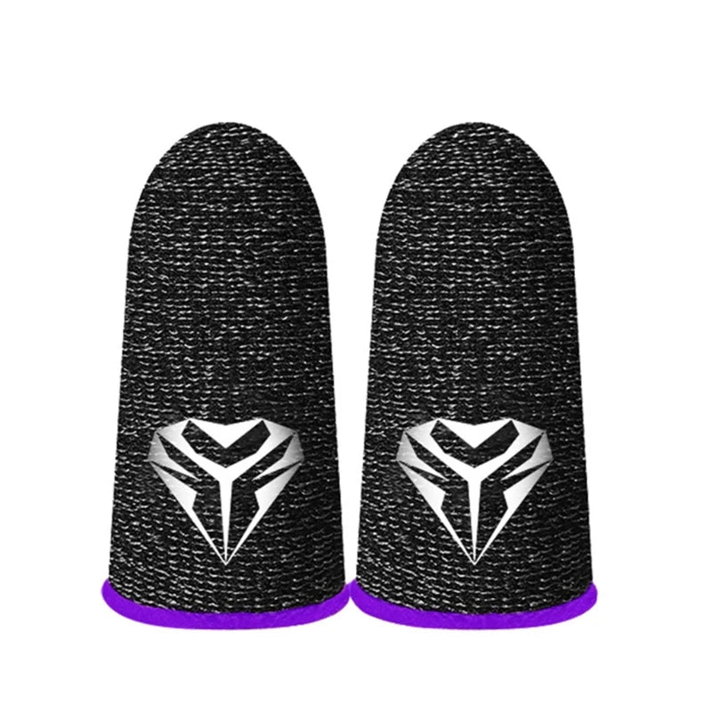 2 Pcs Mobile Game Fingertip Gloves Sweatproof Anti-slip