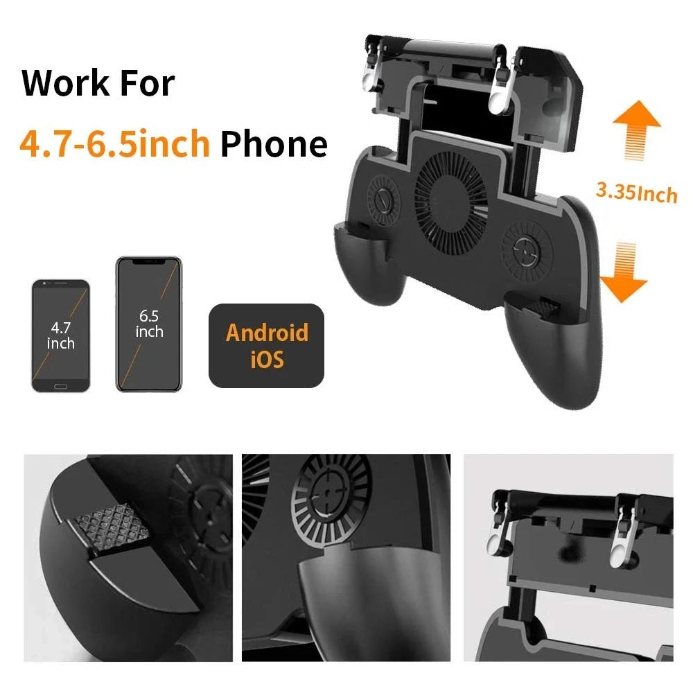 PUBG Controller Control for Phone Gamepad Joystick Android iPhone Trigger Free Fire Mobile Game Pad Pupg Hand Cellphone Gaming