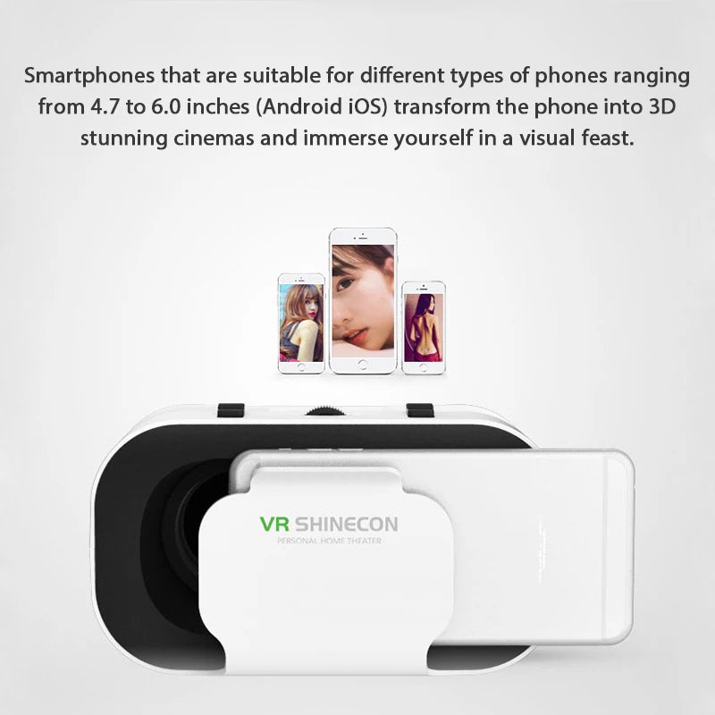 Virtual Reality Adjustable VR Glasses for 4.7-6.3inches Android Smart Phones