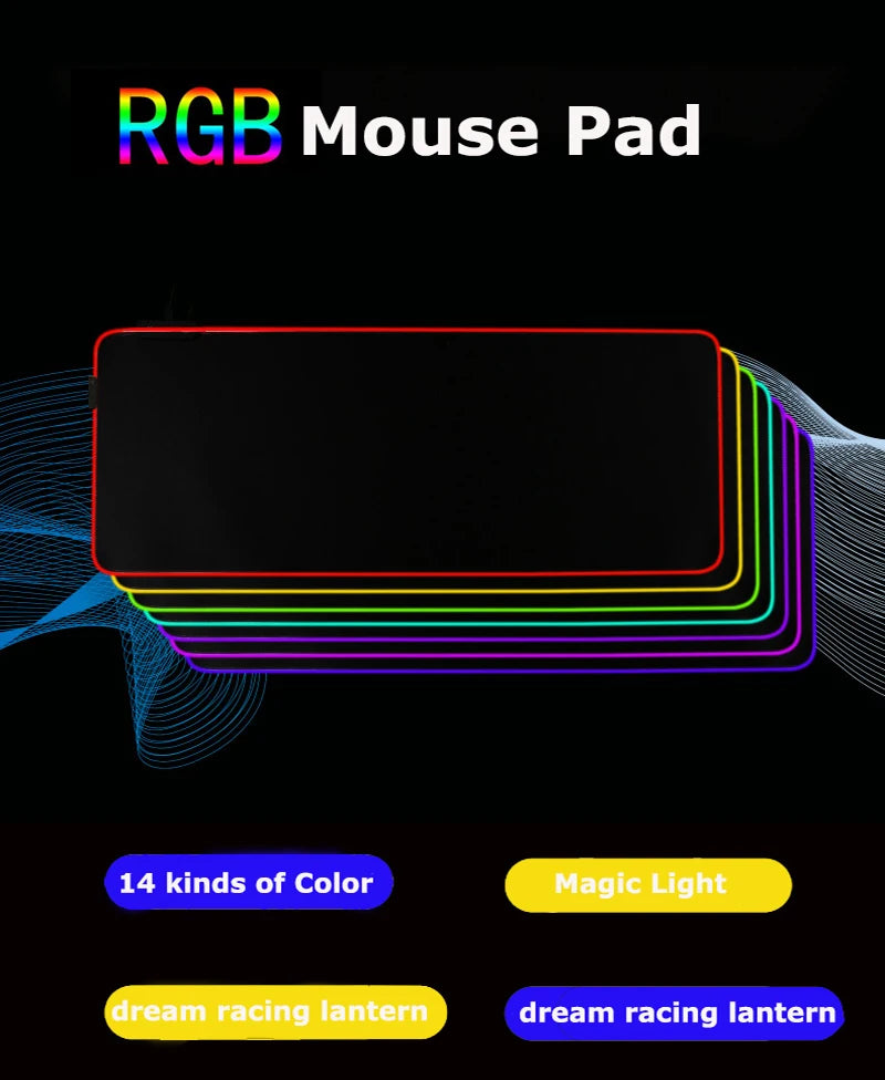 Razer Mouse safely Pad Xxl Laptop Mat Gaming Rgb Mousepad