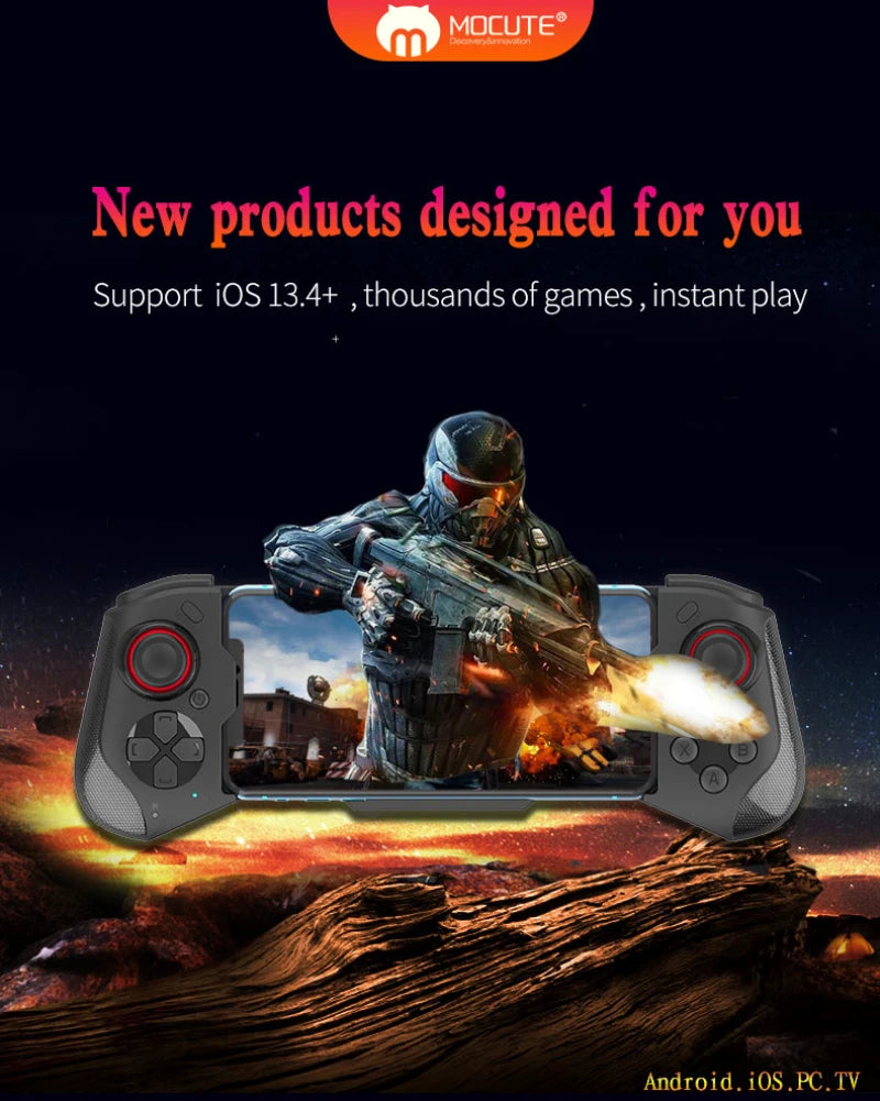 Gamepad For iPhone Android Cell Phone Control Bluetooth Controller Trigger Pubg Mobile Joystick Gaming Smartphone Mando Game Pad