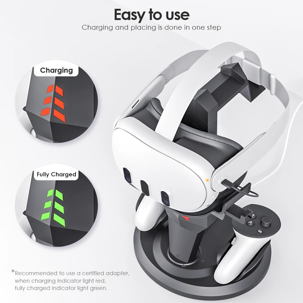 Vertical Charge Stand Controller Holder VR Headset Display